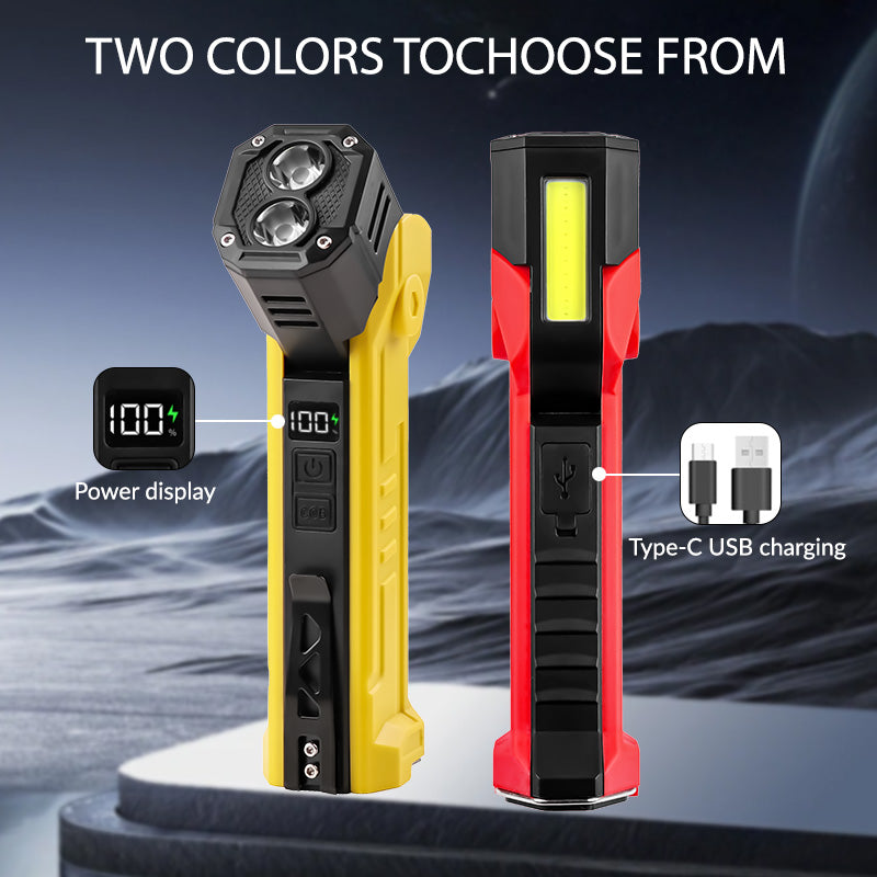 Multi functional strong light flashlight work light