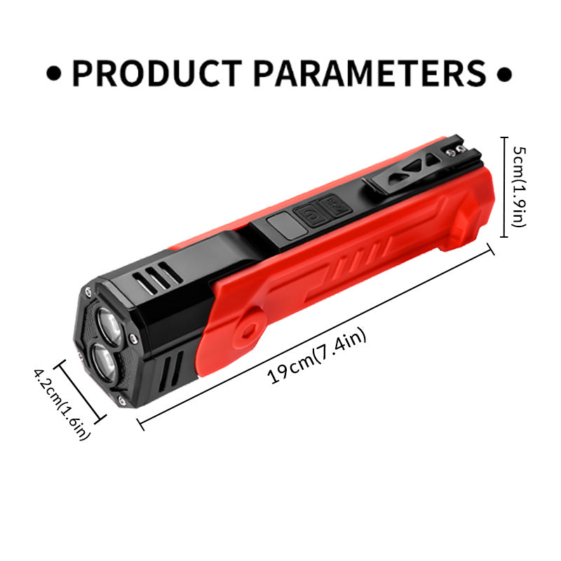 Multi functional strong light flashlight work light