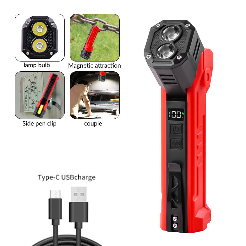 Multi functional strong light flashlight work light
