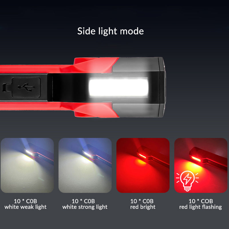 Multi functional strong light flashlight work light